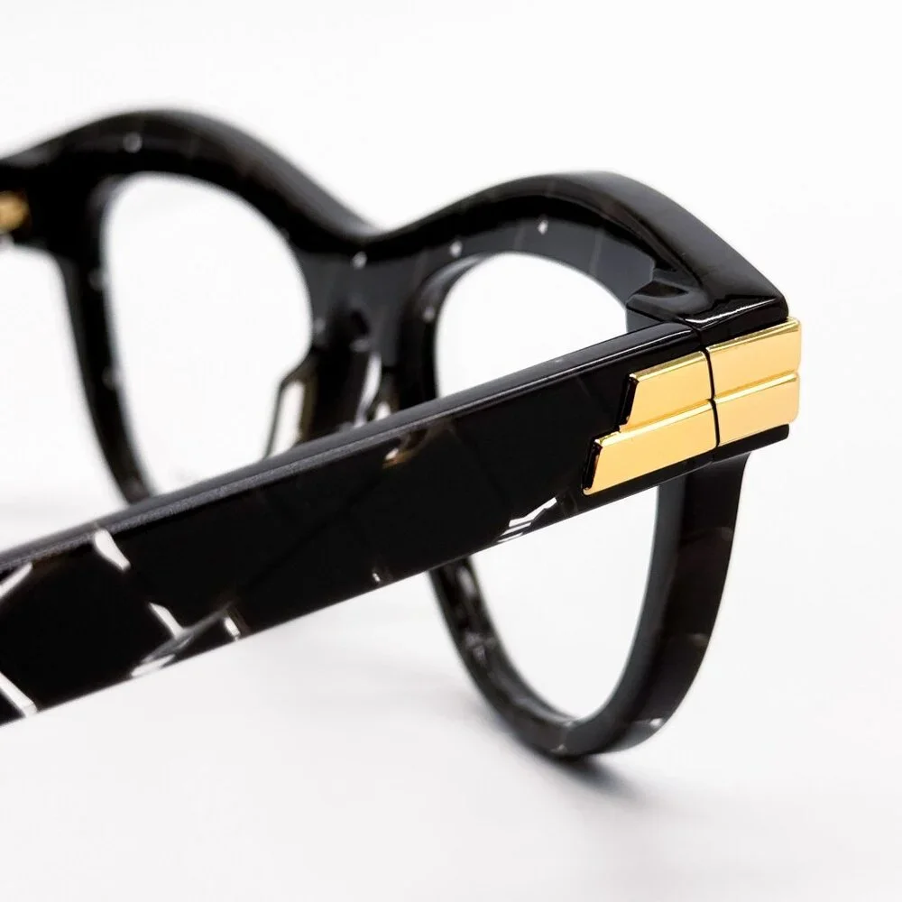 NEW BOTTEGA VENETA EYEGLASSES BV1105O 003 CAT EYE HAVANA/WHITE WOMEN EYEWEAR